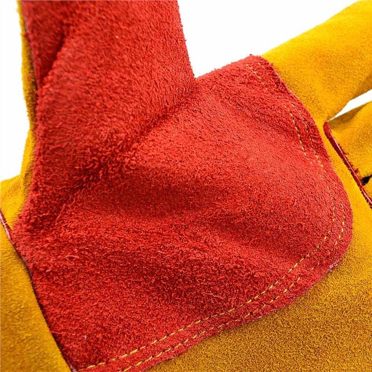 Work Safety Cow Two-layer Leather Argon Arc Leather Welding Gloves